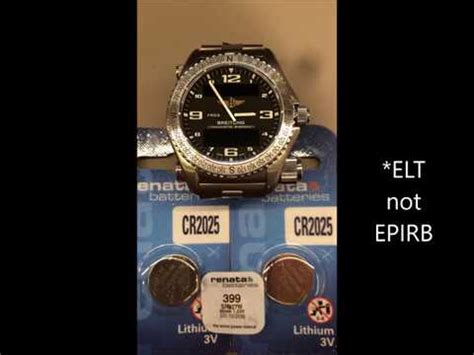 breitling emergency mission battery replacement|Breitling emergency watch for sale.